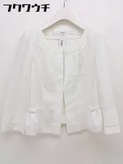 ◇ matrice BY VOICEMAIL マトリーチェ バイ ヴォイスメール 長袖 ノーカラー ジャケット サイズ36 ホワイト レディース  【中古】 【1111160000294】のサムネイル