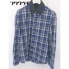 ◇ ABAHOUSE アバハウス チェック 長袖 シャツ サイズ2 ブルー系 メンズ 【中古】 【1111190000028】