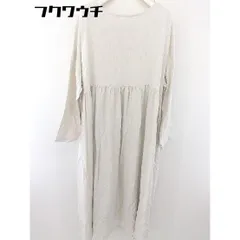 ◇ PATTERN TORSO パターントルソ antiqua リネン混 長袖 膝下丈 ワンピース サイズF アイボリー レディース  【中古】 【1111220016654】