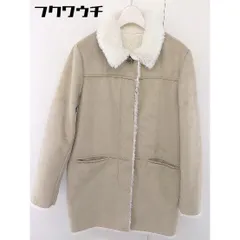 ■ Ungrid アングリッド 裏ボアファー 長袖 コート サイズM ベージュ レディース  【中古】 【1111190002763】
