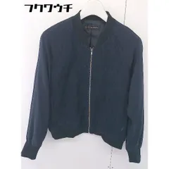 ◇ green label relaxing UNITED ARROWS 長袖 ジップアップ ジャケット ブルゾン ネイビー レディース  【中古】 【1111240000237】