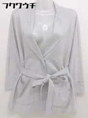 ◇ ◎ NEWYORKER ニューヨーカー ベルト付 長袖 ジャケット サイズ9 グレー レディース  【中古】 【1111290009068】