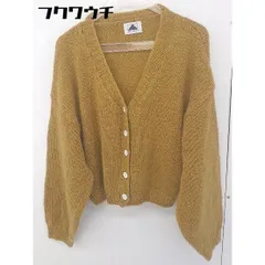 ◇ ABITOKYO アビトーキョー 長袖 ニット カーディガン キャメル系 レディース  【中古】 【1112070002934】