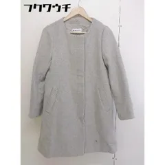 ■ GLOBAL WORK グローバルワーク 長袖 ノーカラー コート サイズS グレー レディース  【中古】 【1112040002872】