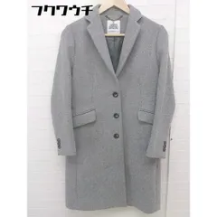 ■ green label relaxing グリーンレーベル UNITED ARROWS 長袖 チェスター コート サイズ36 グレー レディース  【1112080000531】