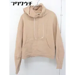 ◇ FREAK'S STORE フリークスストア 裏起毛 長袖 プルオーバー パーカー サイズF ベージュ レディース  【中古】 【1201270002001】