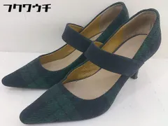 ◇ Odette e Odile UNITED ARROWS ポインテッドトゥ パンプス シューズ サイズ23cm グリーン系 レディース  【中古】 【1202100002314】のサムネイル