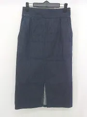 ◇ Mila Owen ミラ オーウェン フロントスリット ロング タイト デニム スカート サイズ1 インディゴ レディース  【中古】 【1203160004935】