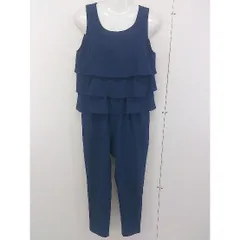 ◇ apart by lowrys LOWRYS FARM フリル ノースリーブ オールインワン サイズM ブルー系 レディース  【中古】 【1203300002470】