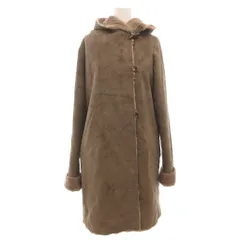 ロッソ ROSSO アーバンリサーチ 美品 フェイクムートンロングコート F 茶 ブラウン /YJ ■YHS15