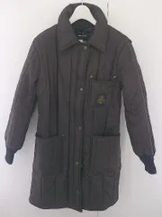 ■ COMME CA DU MODE コムサデモード イタリア製 中綿 長袖 ジップアップ コート サイズ9 ダークブラウン レディース  【中古】 【1204110000595】