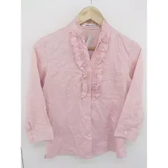 ◇ ◎ NEWYORKER ニューヨーカー フリル 長袖 シャツ サイズ7R ピンク レディース  【中古】 【1204220003615】