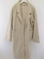 ■ ◎ JUNOAH ジュノア 長袖 ロング コート サイズM ベージュ レディース  【中古】 【1206140002501】のサムネイル