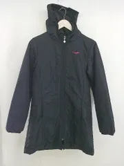 ◇ marie claire マリ クレール チェック 長袖 中綿 ジップアップ コート サイズM ブラック レディース  【中古】 【1206130009862】