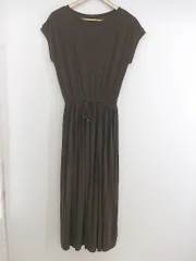 ◇ apart by lowrys ウエストゴム フレンチスリーブ ロング ワンピース サイズF ブラウン レディース P  【中古】 【1209200002701】