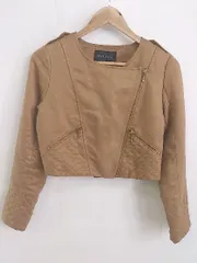 ◇ MISCH MASCH ミッシュマッシュ 中綿 長袖 ジャケット サイズ38 ブラウン系 レディース P  【中古】 【1210120009701】