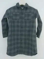 ◇ ◎ green label relaxing チェック ウエストベルト キッズ 子供服 長袖 シャツ サイズ115 グレー ネイビー レディース P  【1307060001701】
