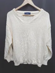 ◇ ⊇ SHIPS シップス シンプル 長袖 ニット セーター サイズOne アイボリー レディース P  【1410160016350】