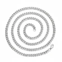 ☆ 60シルバー ☆ ネックレス[銀色 6面カット 幅5mm]  チェーンネックレス メンズ 喜平ネックレス 喜平 ネックレス チェーン ネックレスチェーン キヘイネックレス 喜平チェーン キヘイチェーン 首飾り メンズネックレス 5mm幅 6面 男性 男子