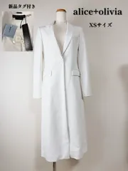alice+olivia アリスアンドオリビア　新品　フェイクレザー　白　ロングコートのサムネイル