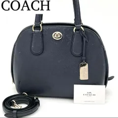 【良品】COACH プリンスストリート サッチェル ハンドバッグ 2way 紺