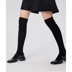 ☆ ブラック ☆ シアー切り替えリブニーハイソックス ニーハイソックス レディース Diamond Hearts ダイヤモンドハーツ ニーハイ オーバーニー レディースソックス ソックス ハイソックス 伸縮性 かわいい 膝上 おしゃれ 暖かい シンプル