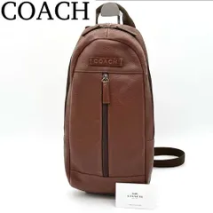 【良品】COACH ボディバッグ スリングバッグ ヴィンテージ レザー 茶色