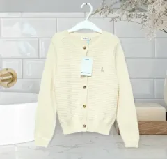 120 新品 ビーンポール キッズ 6歳 7歳 ニット カーディガン セーター 女の子 ユア(YOOA) キッズ