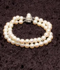 2連ブレスレット SV パール 6.0-6.5mm レディース