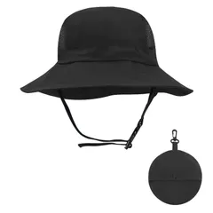 紫外線対策 日焼け防止 撥水 通気速乾 メンズ【アップグレード通気構造・コンパクト収納・UPF50+認証済み】UVカット帽子 つば広 日除け 軽量 小顔 サファリハット バケットハット サイズ調整ひも 釣り [HORADON] ビーチ サーフィン 2スタイル