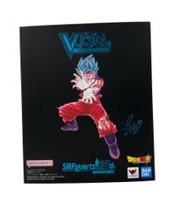 미품 반다이 드래곤 볼 슈퍼 SHFiguarts VJ30TH 슈퍼 사이어인 갓 슈퍼 사이어인 손오공 계왕 주먹 피규어