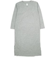 ts(s) x BEAMS BOY 티에스에스빔스보이 별주 일본제 키넥 프리스 원피스 Free 그레이 긴소매 드레스 탑스 g13614