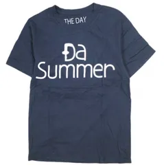 THE DAY ON THE BEACH ザデイオンザビーチ Da Summer 5.3oz S/S Tee ロゴプリントTシャツ ONE SIZE NAVY 半袖 丸胴 トップス g13687のサムネイル