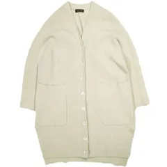 Drawer ドゥロワー 9Gアゼ編みロングカーディガン 6515-105-0422 Free BEIGE ウールカシミヤ ニット 定価97,900円 トップス g23666