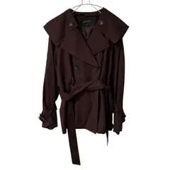 ZK17【美品】JILLSTUART ジルスチュアート テオショートトレンチコート ブラウン サイズS