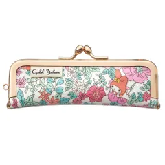 新品 [Cyalel Yahata] 印鑑ケース サンリオキャラクターズ リバティプリント 10.5mm 12mm 13.5mm レディース がま口 朱肉付 はんこケース銀行印 実印 認印 可愛い おしゃれ 花柄 日本製