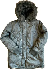 美品　黒　saturdays surf nyc サタデーズサーフN-3B モッズコート フライトジャケット エストネーション ビューティーアンドユース ユナイテッドアローズ BEAUTY&YOUTH UNITED ARROWS