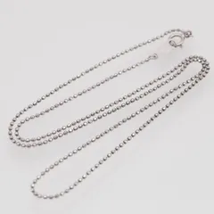 L859 ヴィンテージ SV925刻印 ネックレス カットボールチェーン デザイン シルバー