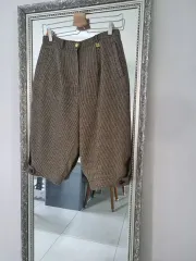 이동수 골프 秋冬 ウール100% 7分 ゴルフパンツ 66