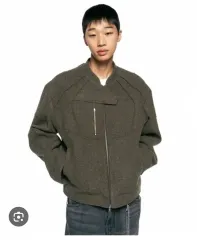 INSILENCE インサイレンス ウール レイシング ジャケット MELANGE OLIVE (ラージ)