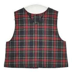 nest Robe ウールタータンチェック2WAYベスト 01224-1291 ベスト レッド グレー レディース ネストローブ【中古】5-1225T∞のサムネイル