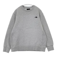 THE NORTH FACE N62241R PLAIN LOGO CREW トレーナー 裏起毛 スウェット グレー メンズ ザノースフェイス【中古】5-1225T∞
