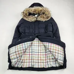 コーチ　ダウンコート　Aライン　裏地総柄　ベルト　2way ブラック　S　COACHのサムネイル