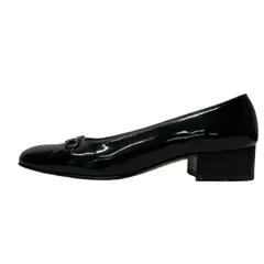 FERRAGAMO/SalvatoreFerragamo(サルバトーレフェラガモ) パンプス 5 1/2 C レディース - 黒 ガンチーニ レザー