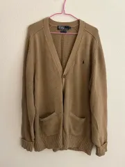 ポロラルフローレン ブラウン ニット カーディガン