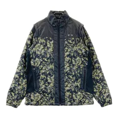 サイズ：L OAKLEY オークリー  2WAY 中綿ジャケット 総柄 イエロー系 [240101601153] ゴルフウェア メンズ ストスト