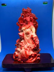 旧蔵天然寿山石 手彫り置物【寿星公】長寿仏　お守り　開運　芙蓉石使用 精巧彫刻 2026年最新】寿山石の人気アイテム - メルカリ