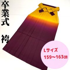 【着物と帯 時流】L25e◇Lサイズ 卒業式袴◇ボルドー マスタード グラデ