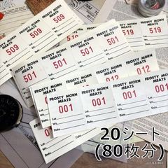 海外 ヴィンテージ 郵便ラベル 4種 約77枚 紙もの ジャンクジャーナル