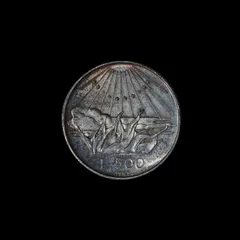 1975年 イタリア 500リラ ブオナロッティ 1975年 イタリア 500リラ ブオナロッティ ミケランジェロ 500リラ 銀貨